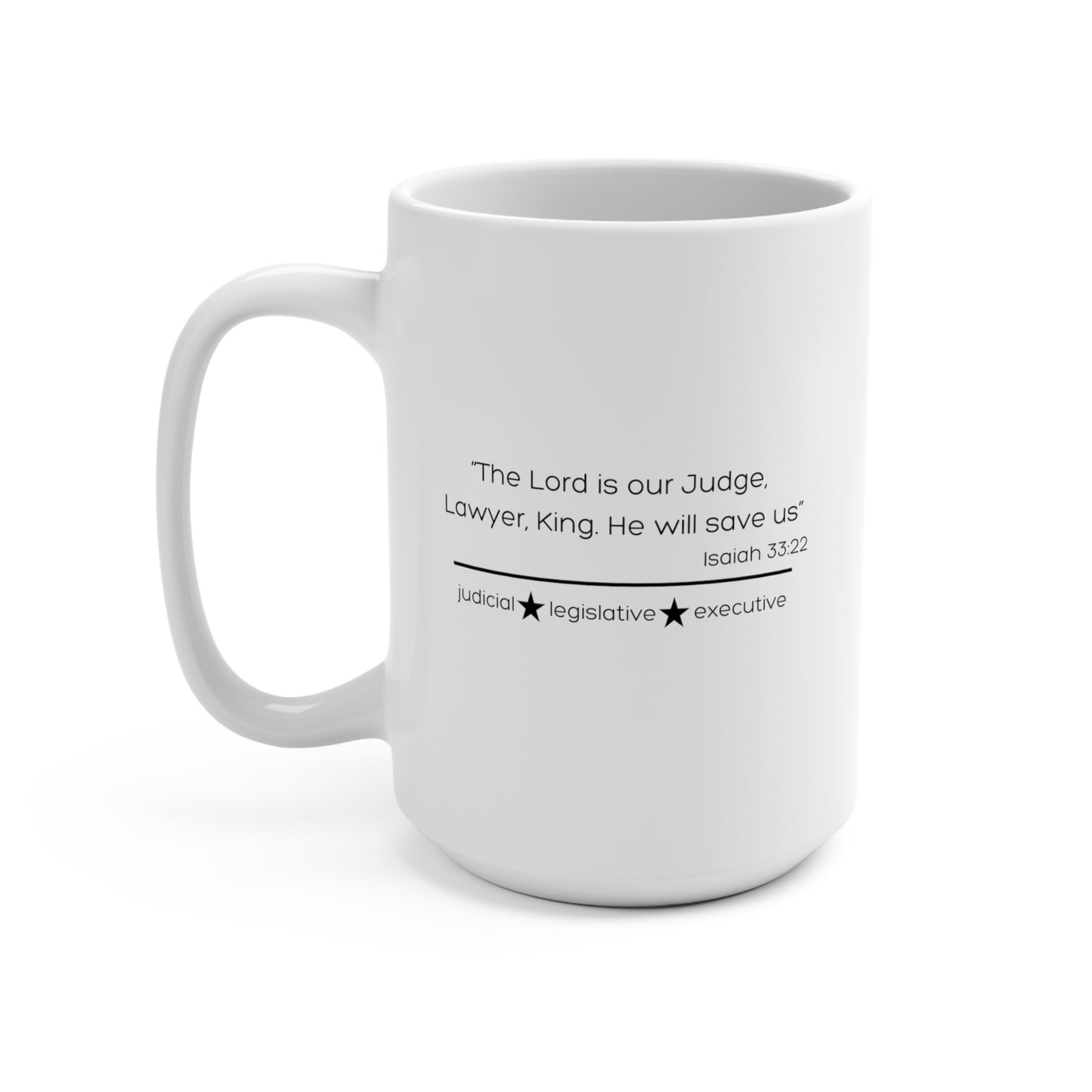 Logo, Verse and 3 Branches of Government Mug