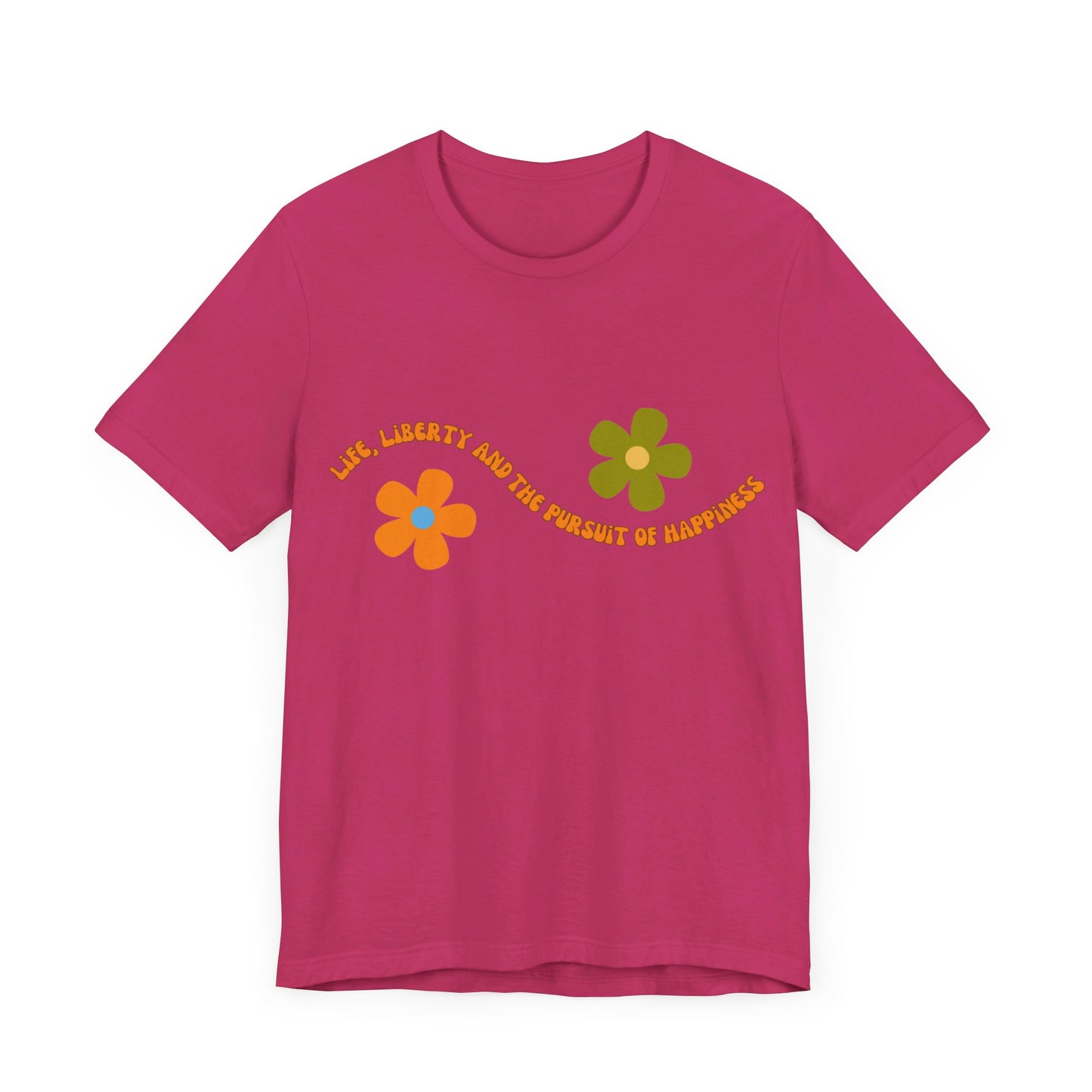 Happiness Flower T - Bella and Canvas