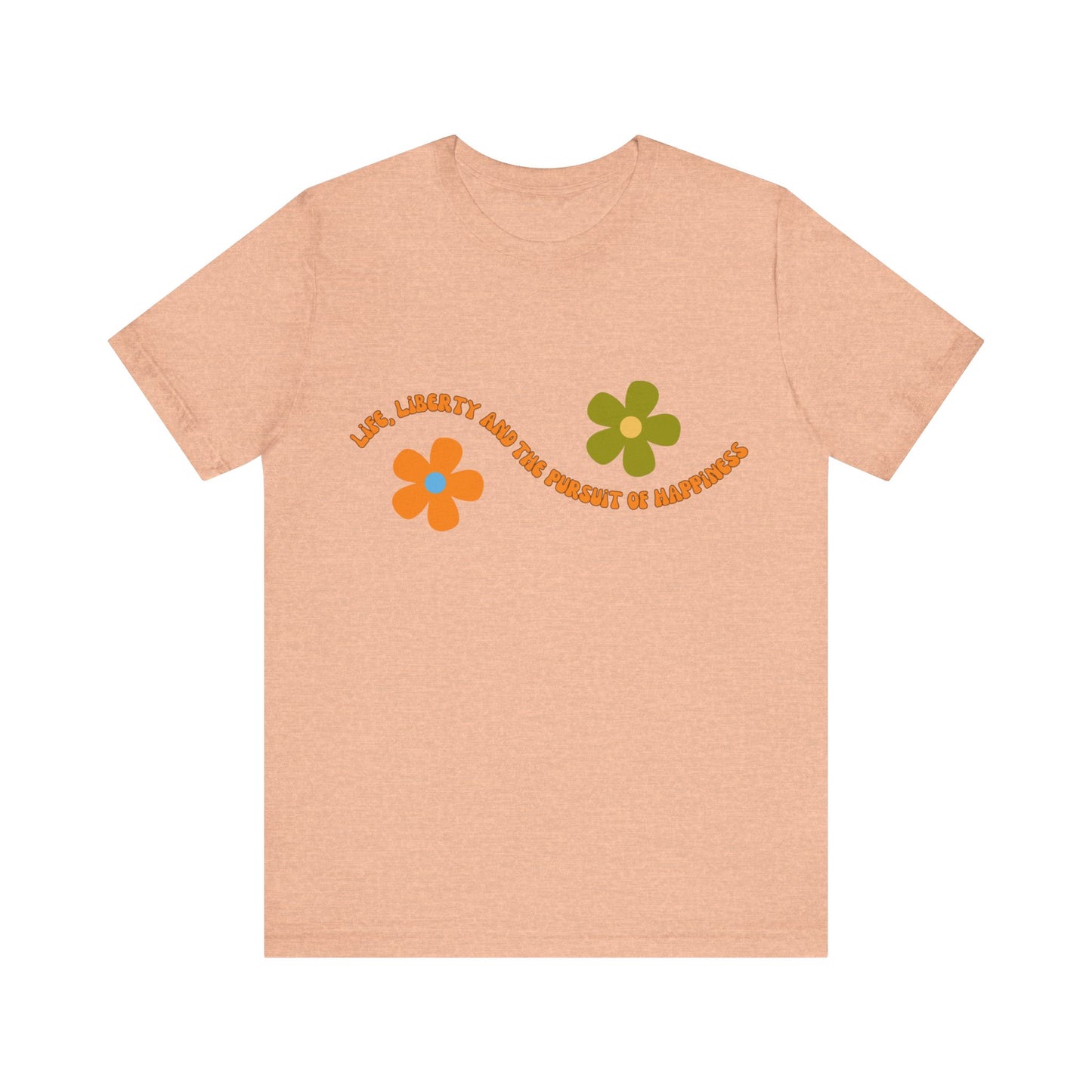 Happiness Flower T - Bella and Canvas