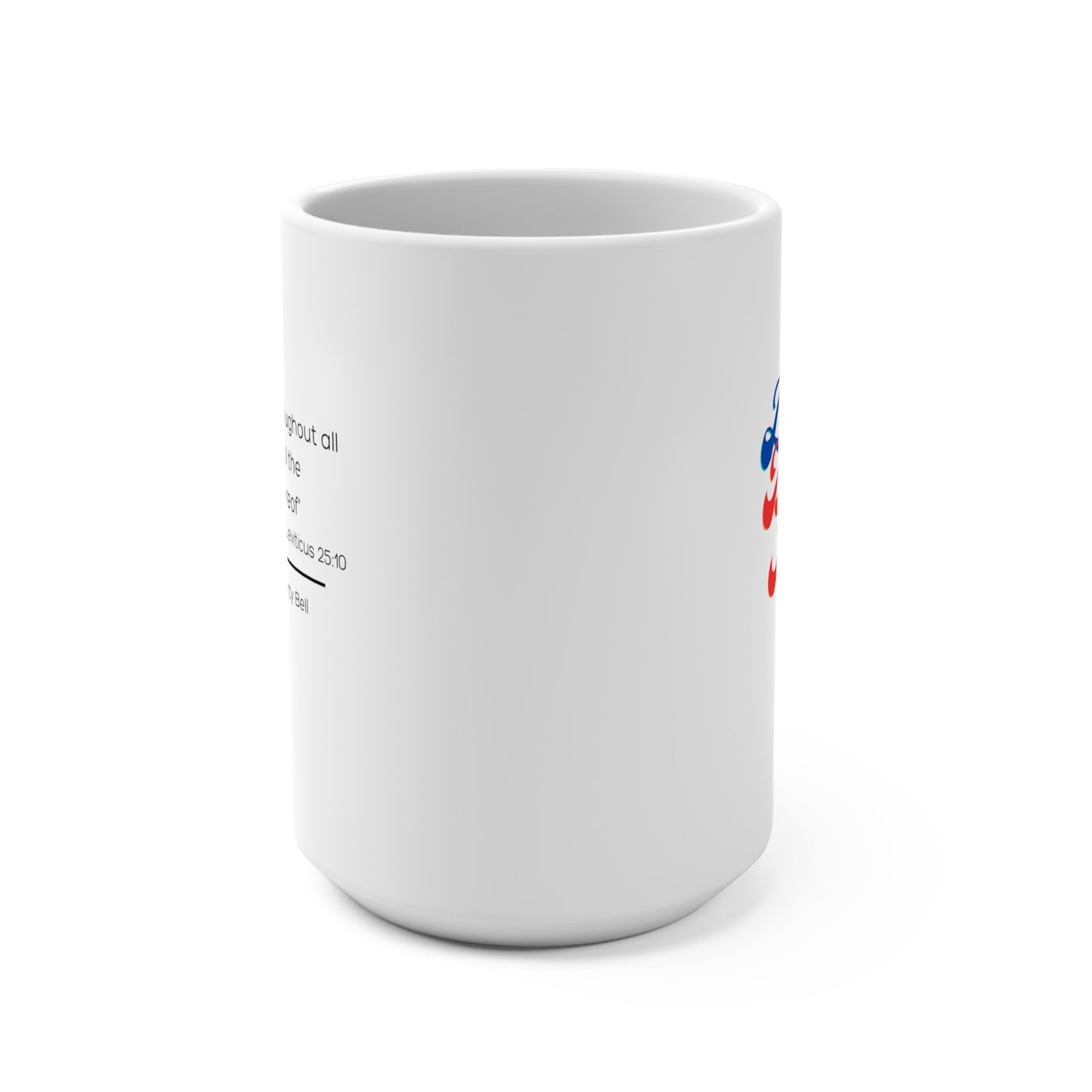 Liberty Bells Are Ringing Mug - red and blue