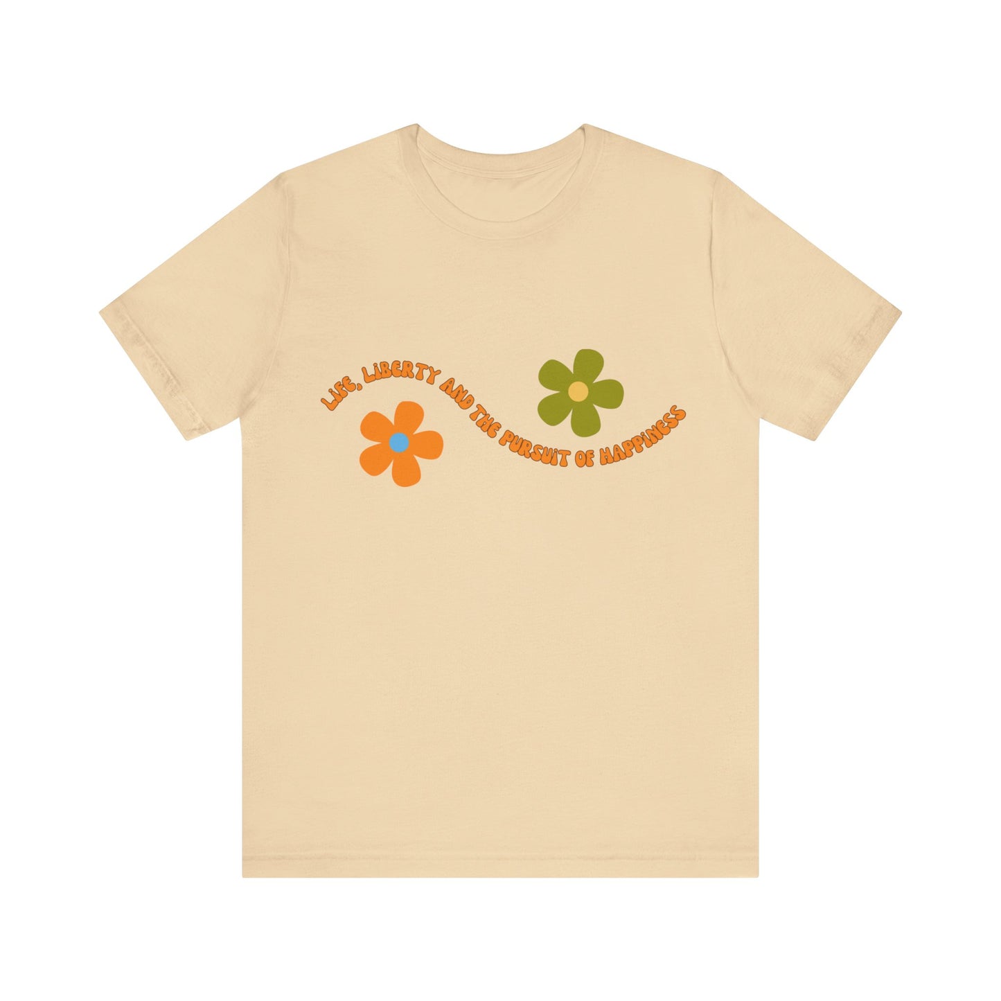 Happiness Flower T - Bella and Canvas