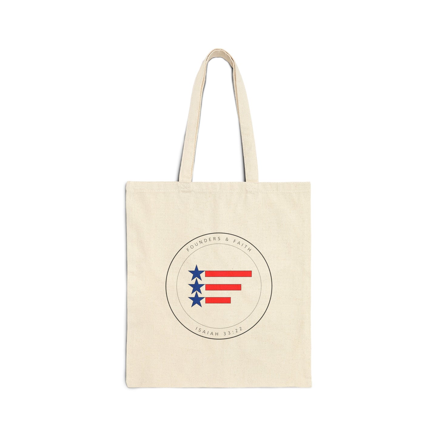 Logo, Verse and 3 Branches of Government  - Cotton Canvas Tote Bag