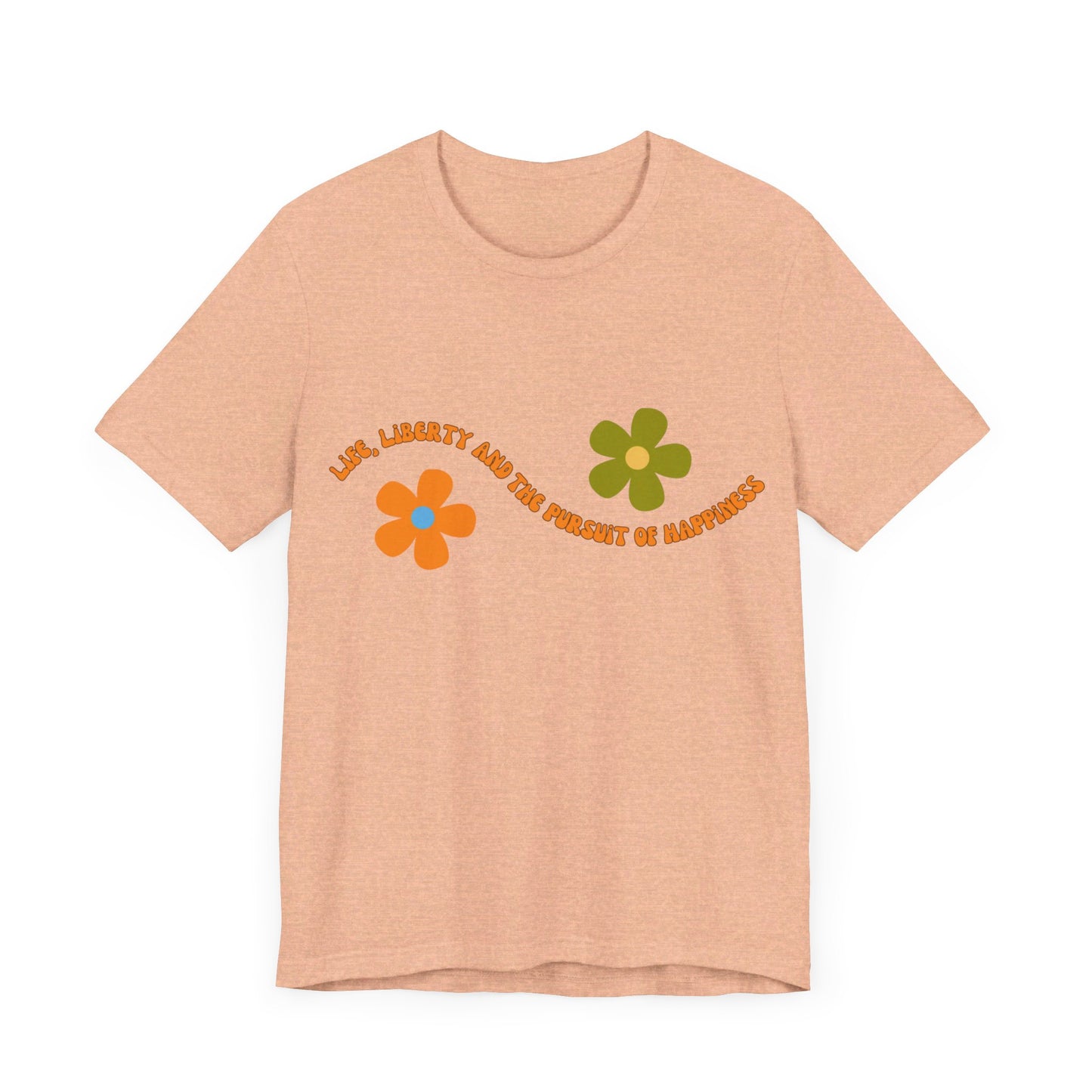 Happiness Flower T - Bella and Canvas