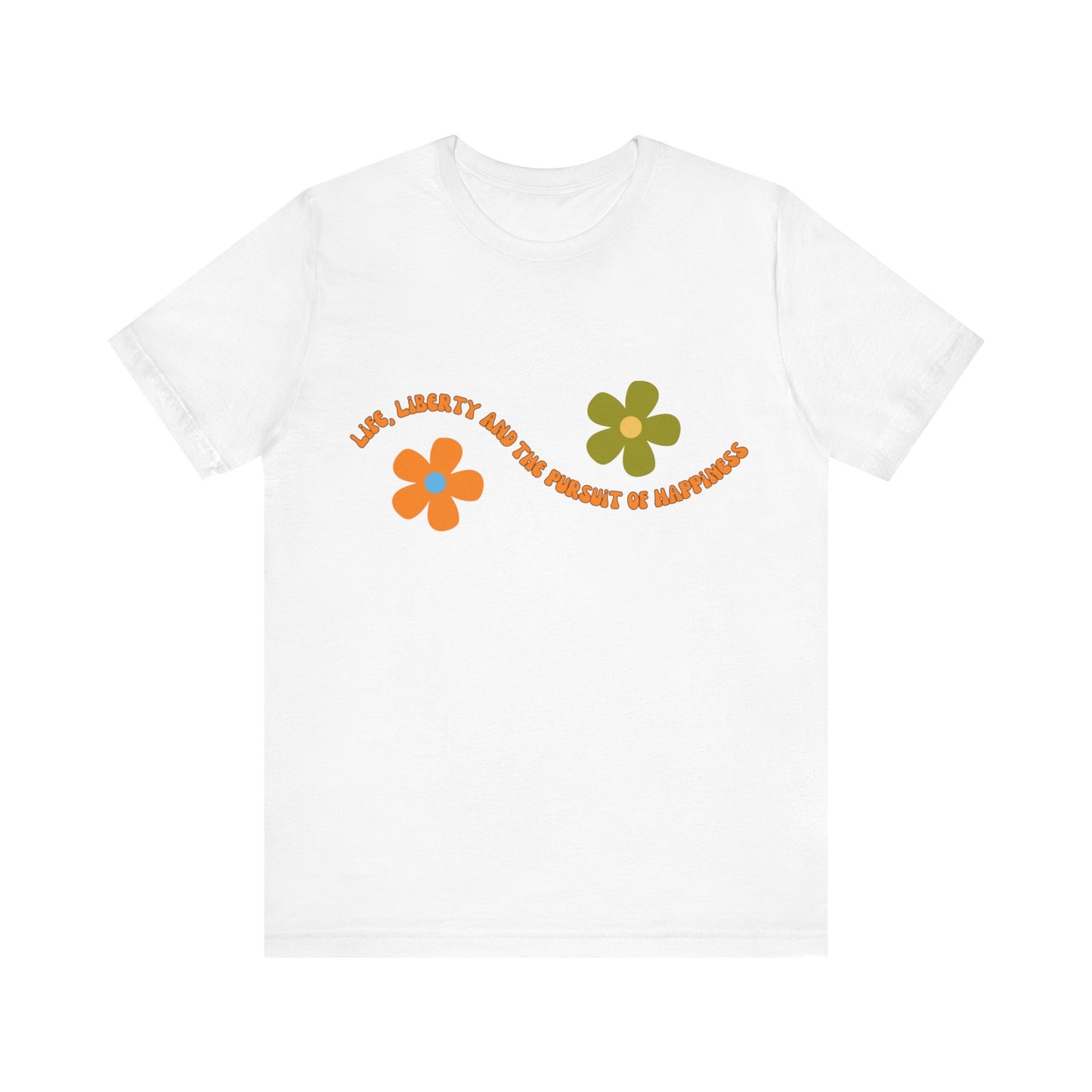 Happiness Flower T - Bella and Canvas