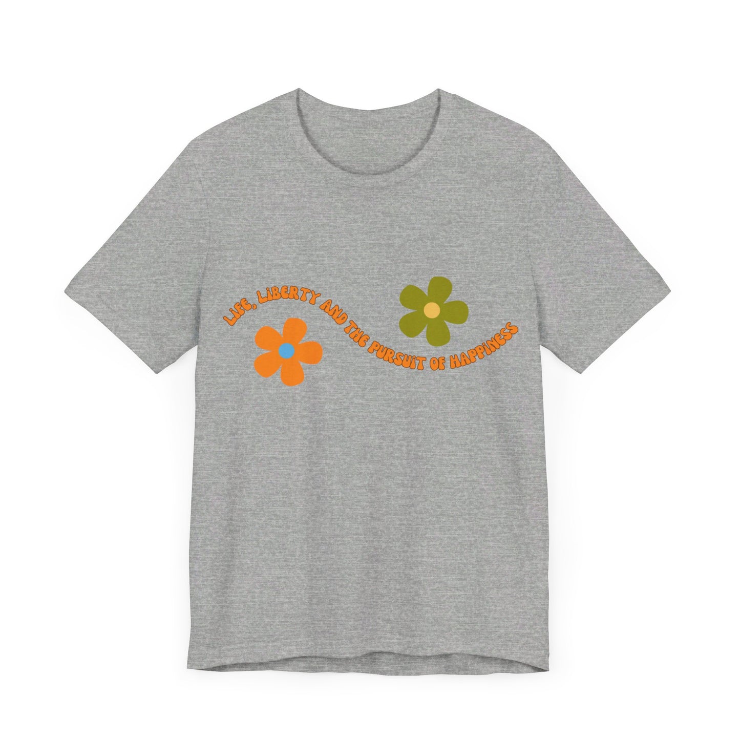 Happiness Flower T - Bella and Canvas