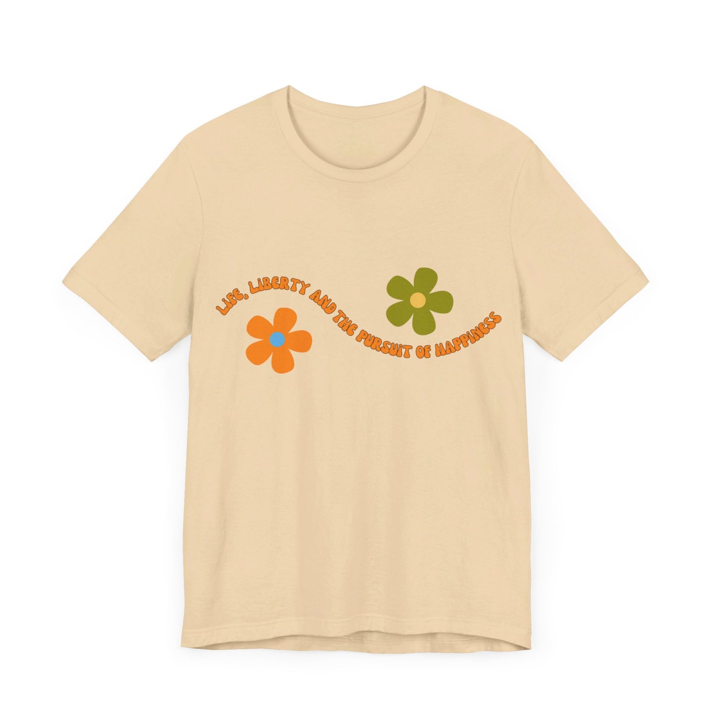 Happiness Flower T - Bella and Canvas