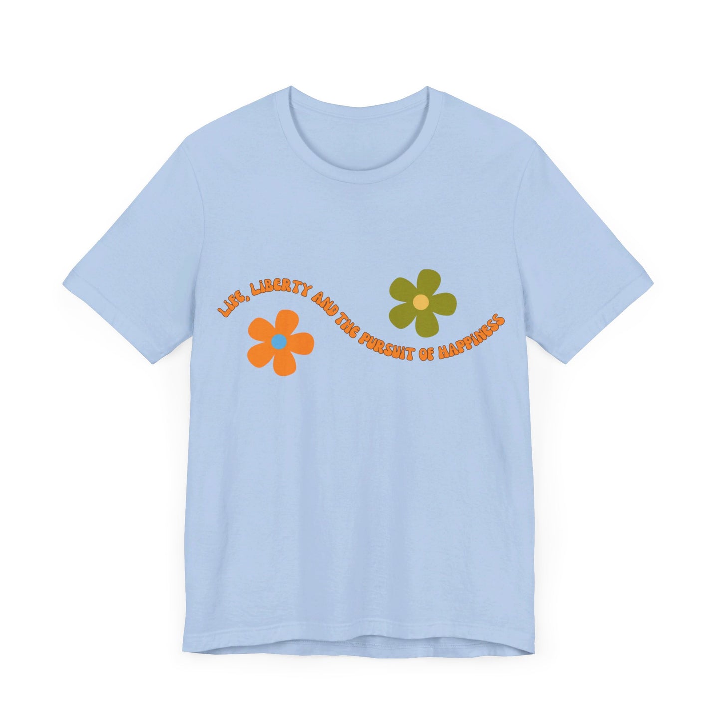 Happiness Flower T - Bella and Canvas